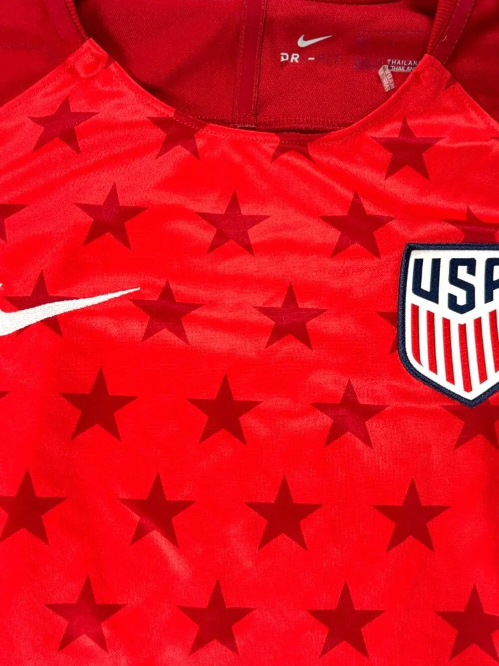 Nike Youth Team USA Soccer Jersey / Kit Red Size Medium Stars